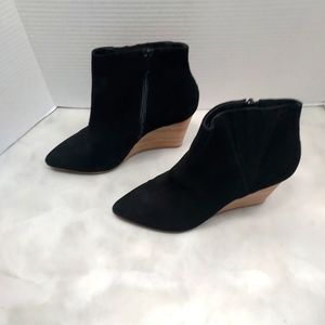 Rebels Black Suede Winter Wedge Botties. Size 38